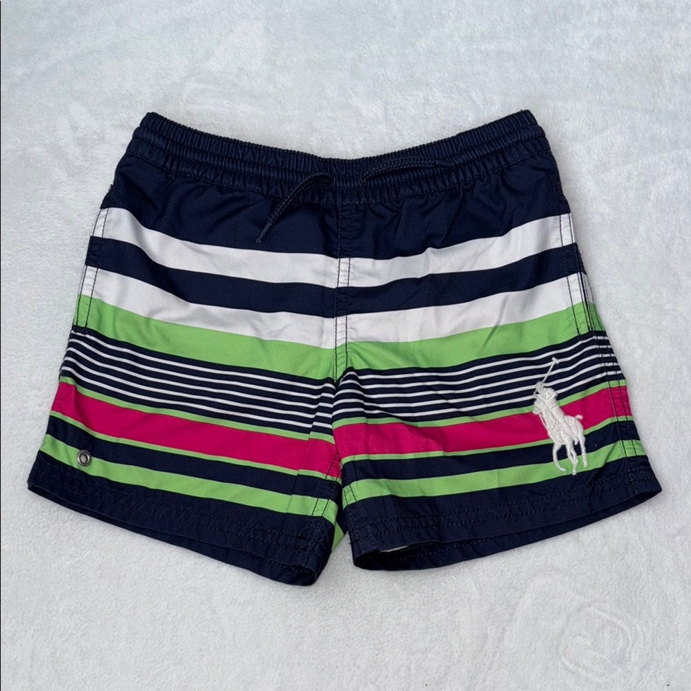 Polo Ralph Lauren Striped Swim Shorts with Logo